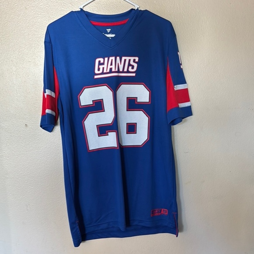 Blue Giants Jersey with Red and White Accents Barkley 26 never worn perfect